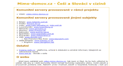 Desktop Screenshot of mimo-domov.cz
