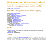 Tablet Screenshot of mimo-domov.cz
